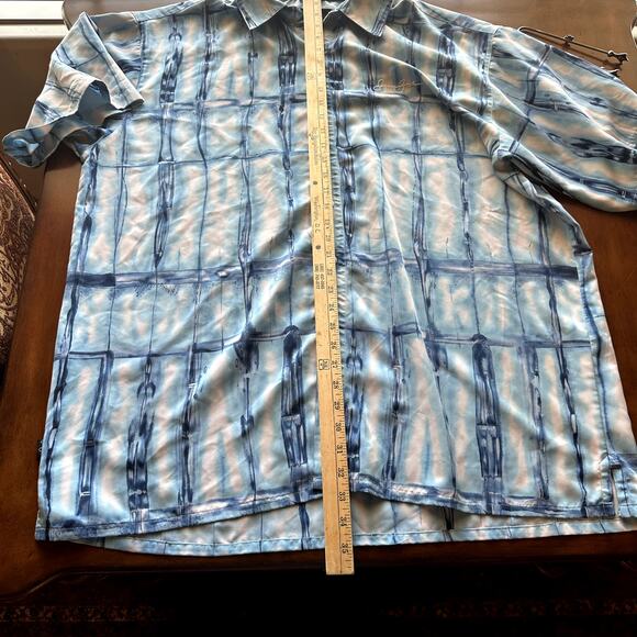 Sean John Big and Tall Blue and White Button Up Mens Shirt XXL - Picture 7 of 8